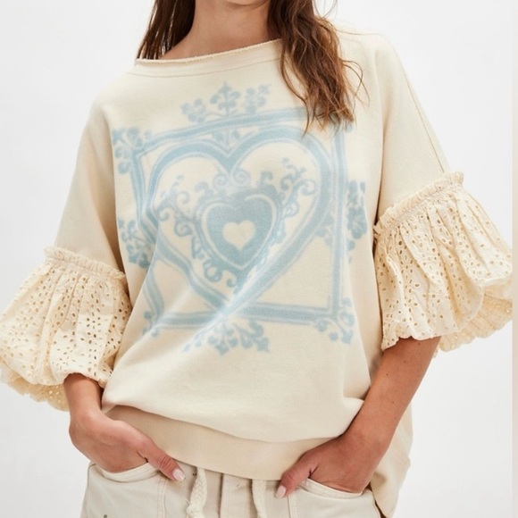 *NEW* Free People Doiley Sweatshirt size S